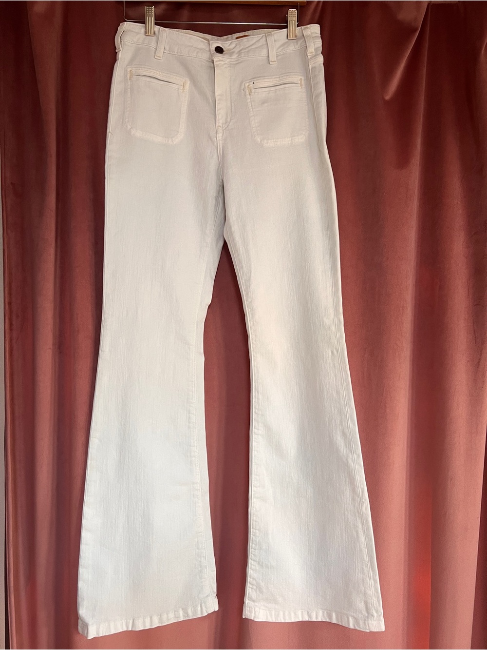 Pilcro and the Letterpress White Jeans
